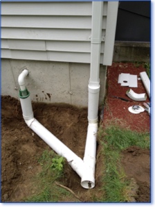 Dual outdoor drain combination